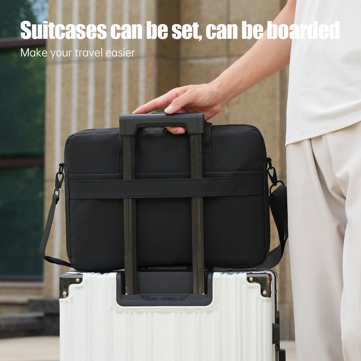 Laptop Bag Suitable for Commuting, Compatible with Apple MacBook Air 13, Lenovo Xiaoxin Pro 14, Huawei Matebook 16inch, Dell 15.6inch, Xiaomi Protective Case 15, for Men and Women