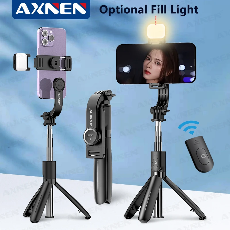 Selfie Stick Tripod With Wireless Remote And Extension Rod_voghion.com