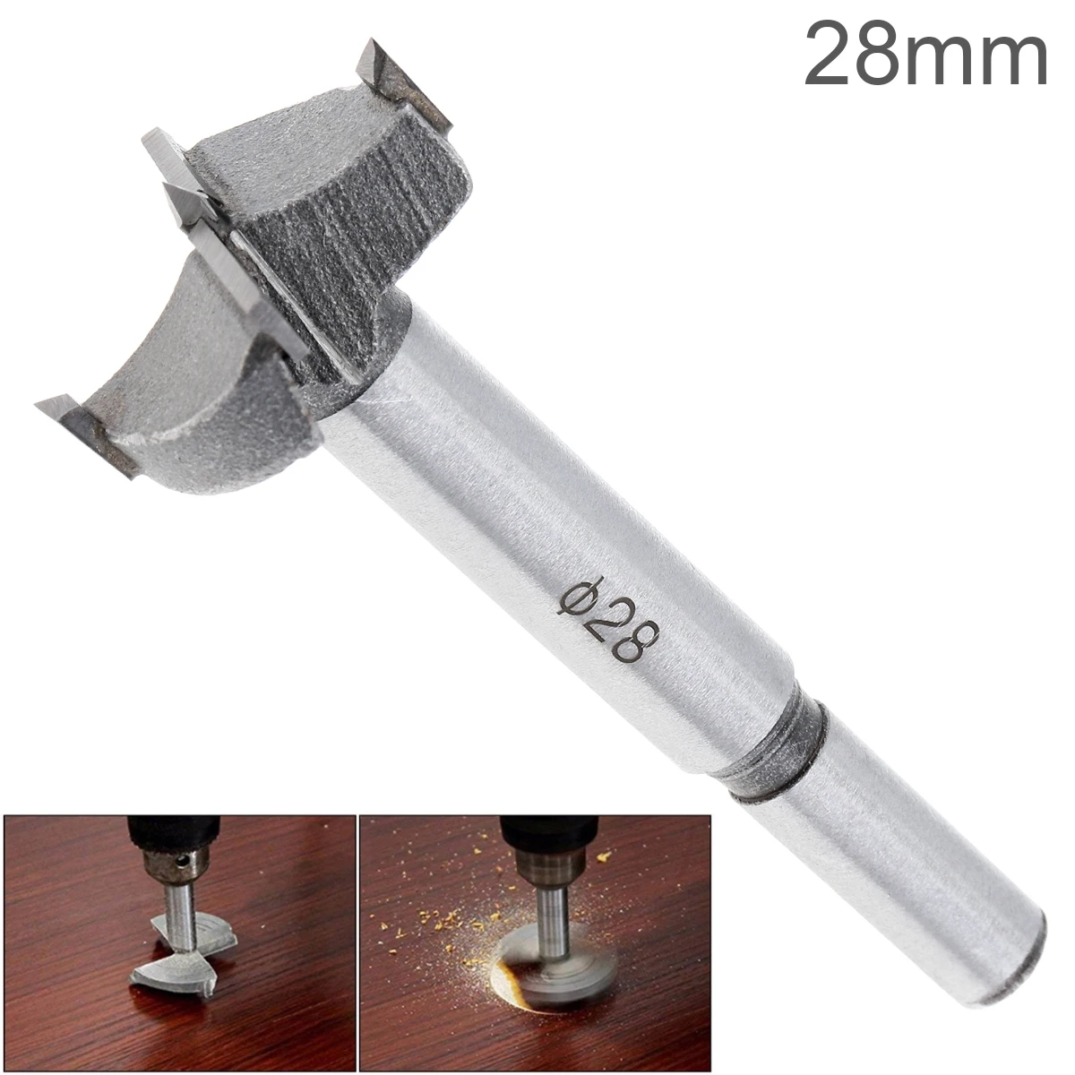 

28mm Tungsten Steel Hard Alloy Wood Drill Bits Woodworking Hole Opener for Drilling on Plasterboard / Plastic Boards