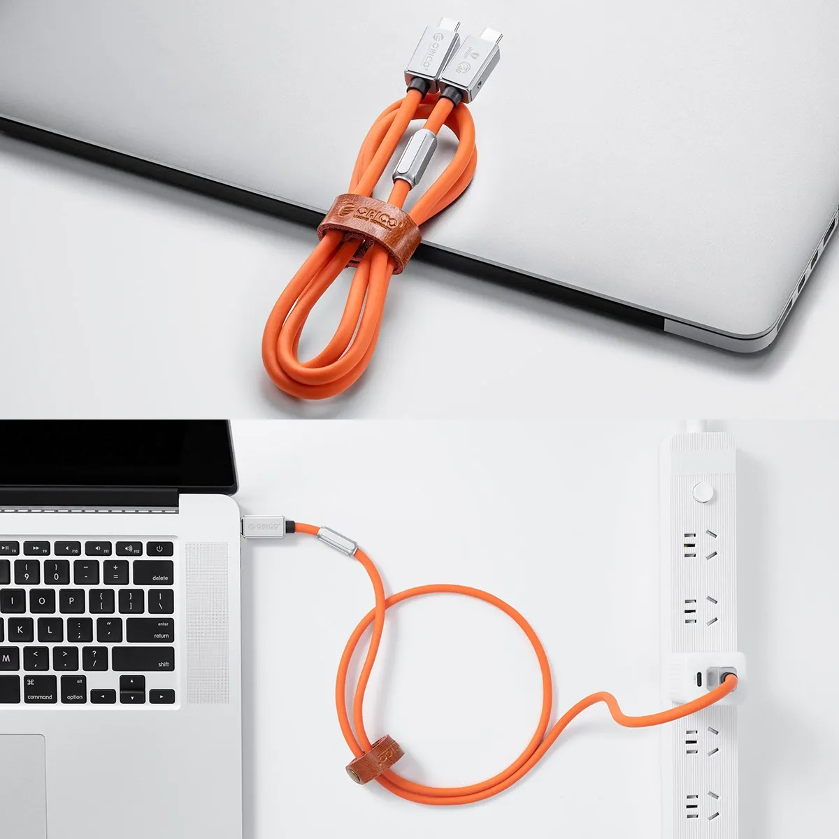ORICO High-Speed USB4 Cable with 240W Power Delivery, 8K Video Support, and Silicone Design