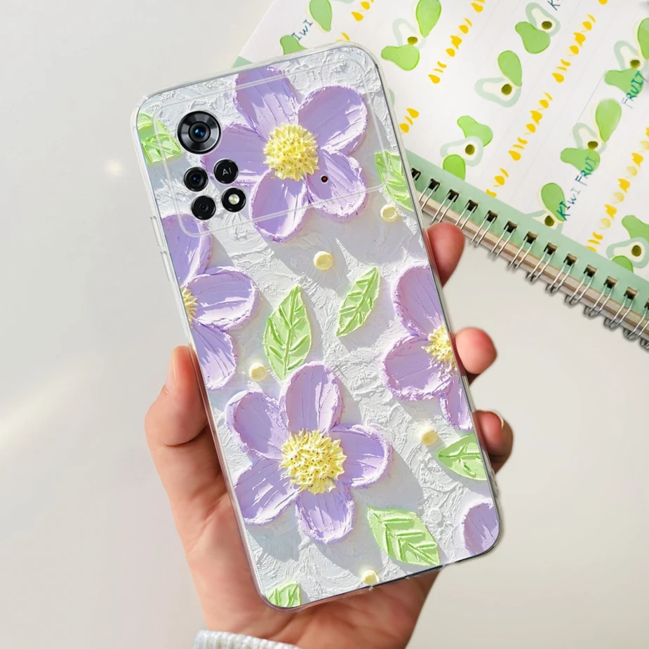 New Fashion Painted Clear Silicone Phone Case - Soft Protective Cover for Xiaomi Poco X4 Pro 5G