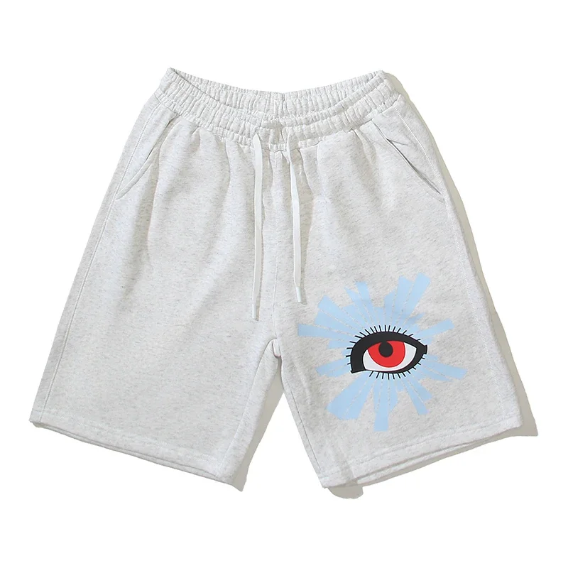 Yao Fashion Kanye Summer Casual Harajuku Cotton HOUSE OF ERRORS High Street Short Pants Hip Hop Print Shorts For Men