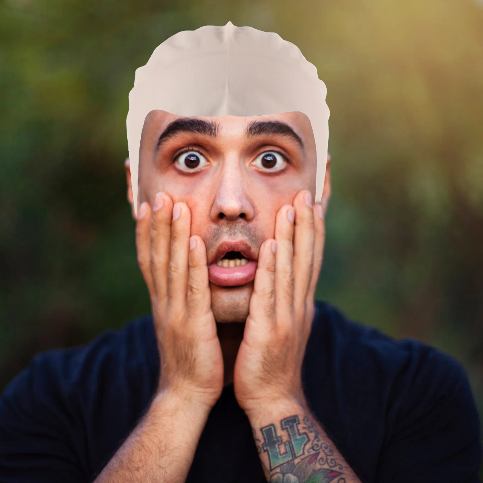 Calvas Gorro De Látex Elástico, Peluca Calva De Látex Halloween Para Mujeres Y Hombres, Accesorio De Disfraz Para Temática De Halloween, Representaciones Teatrales Y Fiesta De Cosplay