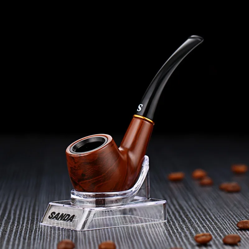 Bakelite Handmade Curved Handle Smoking Accessories 9mm Filter Pipe 6 Varieties Entry-level Cleaning Pipe