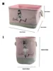 Baby Toys Storage Basket Gift Basket Foldable Canvas Fabric Laundry Basket for Clothes Books Home Organization Room Decor 2