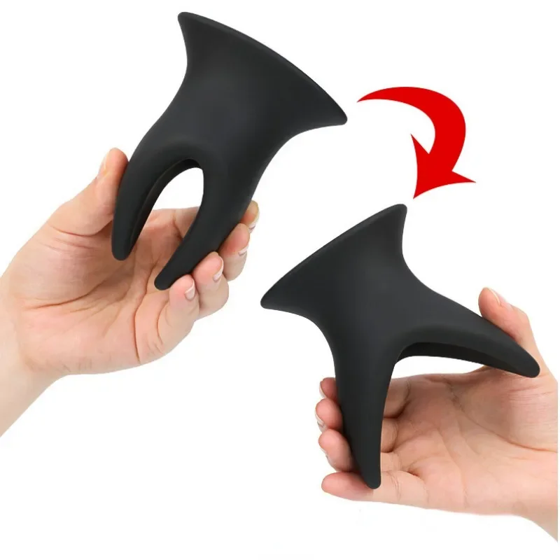 Silicone Hollow Anal Dilator Dilator Vaginal Speculum Anal Plug Expander Butt Plug Men Women Gay Bdsm Masturbation Sex Toys anal plug dilator vaginal expander