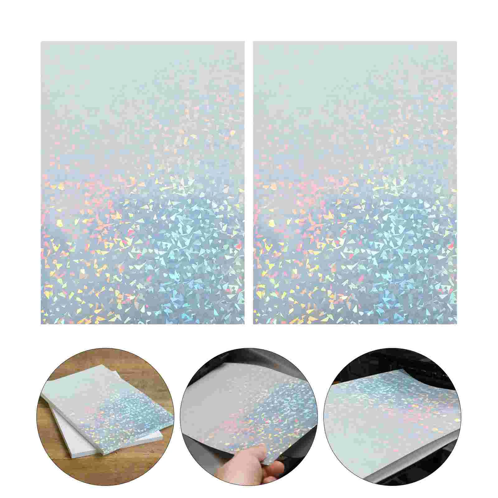 

10 Sheets Label Printer Paper Sticker for Stickers Matte Pvc Printable Holographic Adhesive