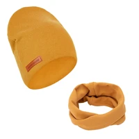 Faux Cashmere Kid Hat with Scarf Set Fashionable Child Cap with Scarf Warm & Stylish Kids Winter Essential set 5