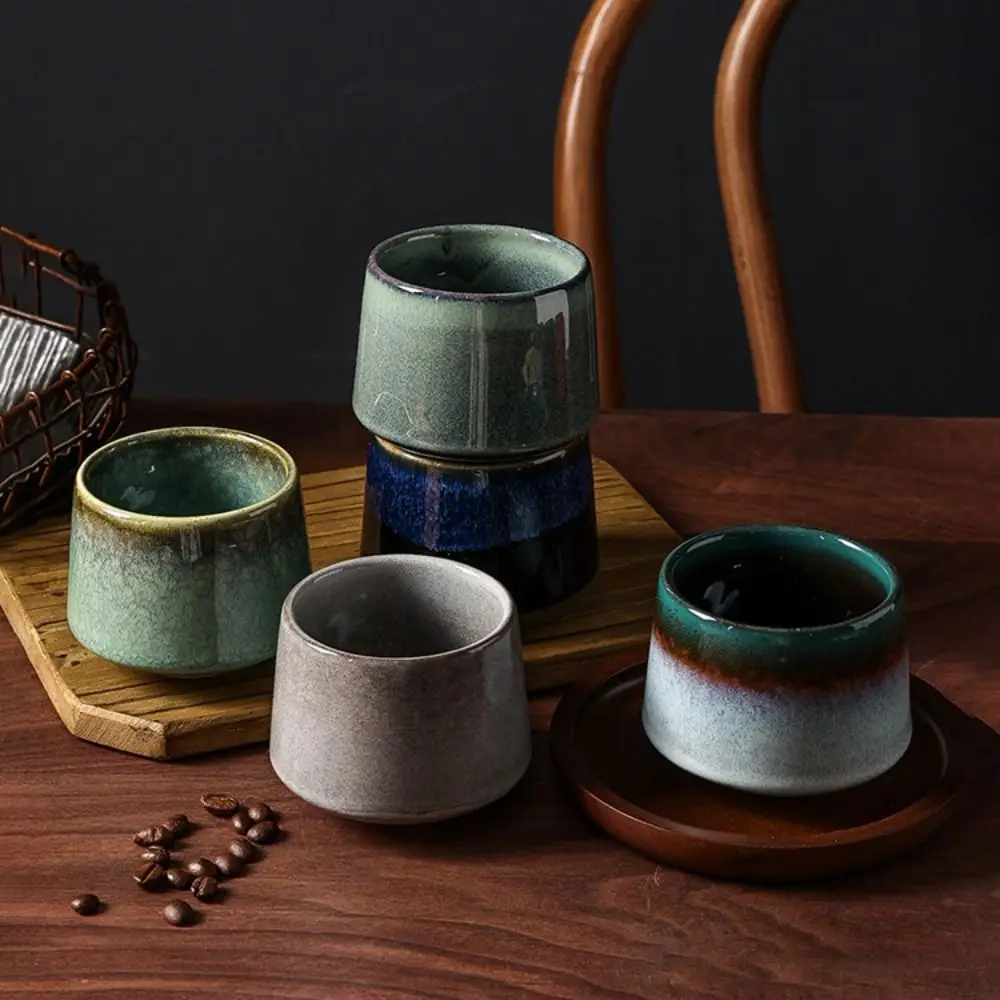 Ceramic Japanese Matcha Tea Cup Food Grade Smooth Matcha Bowl Large Capacity Reusable Green Tea Maker Cup for Art