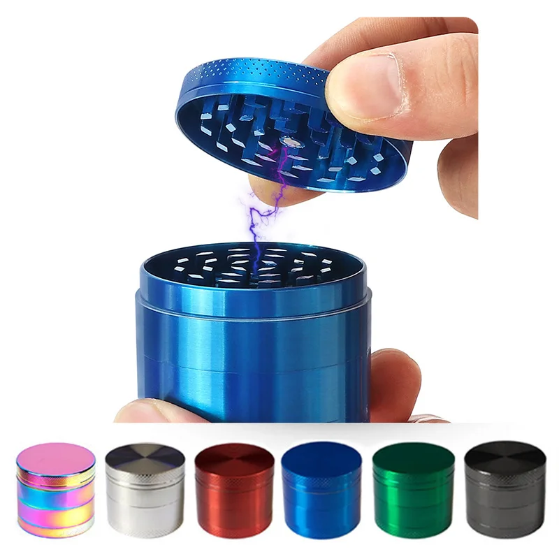Premium 4-Layer Metal Herb Grinder & Spice Crusher - Smoking Accessories
