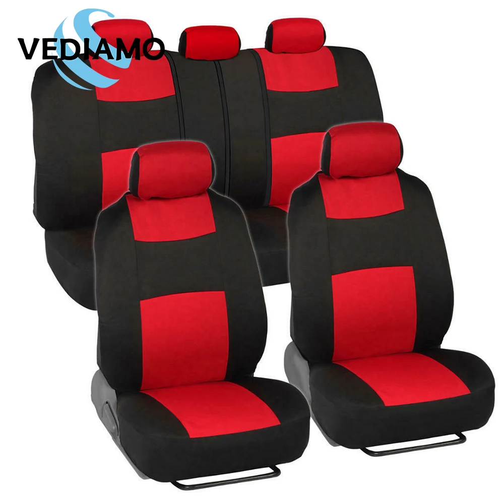 

9PCS/Set Car Seat Cover Breathable Protector Cushion High-Quality Seat Pad Anti Slip Mat Four Seasons for Car Truck SUV Van