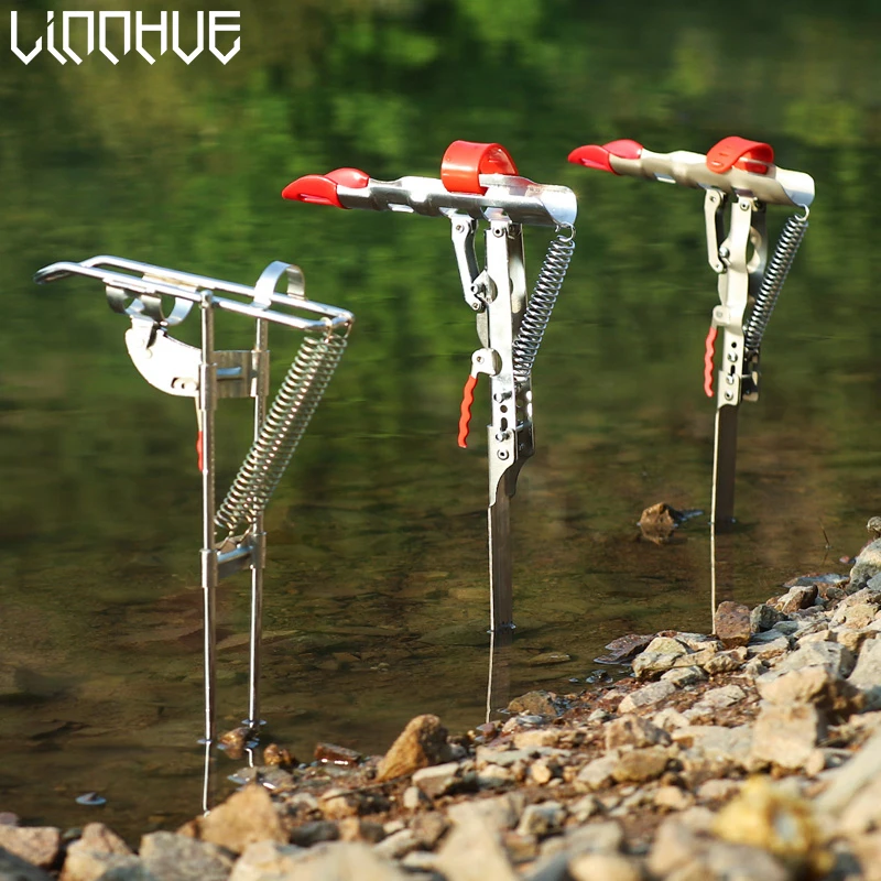 Porte-canne Automatique De Pêche Inox - Support Réglable à Planter Dans Le Sol - Neuf