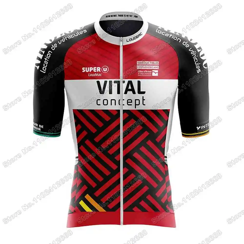Vital Concept Cycling Jersey Set VCP Loud&eacute;ac Cycling Clothing Men Road Bike Shirt Suit Bicycle Bib Shorts Riding Uniform