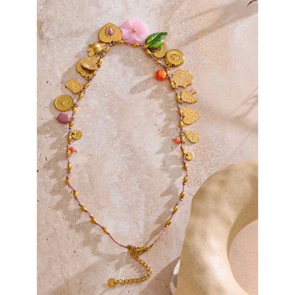 Yhpup Stainless Steel Metal Necklace