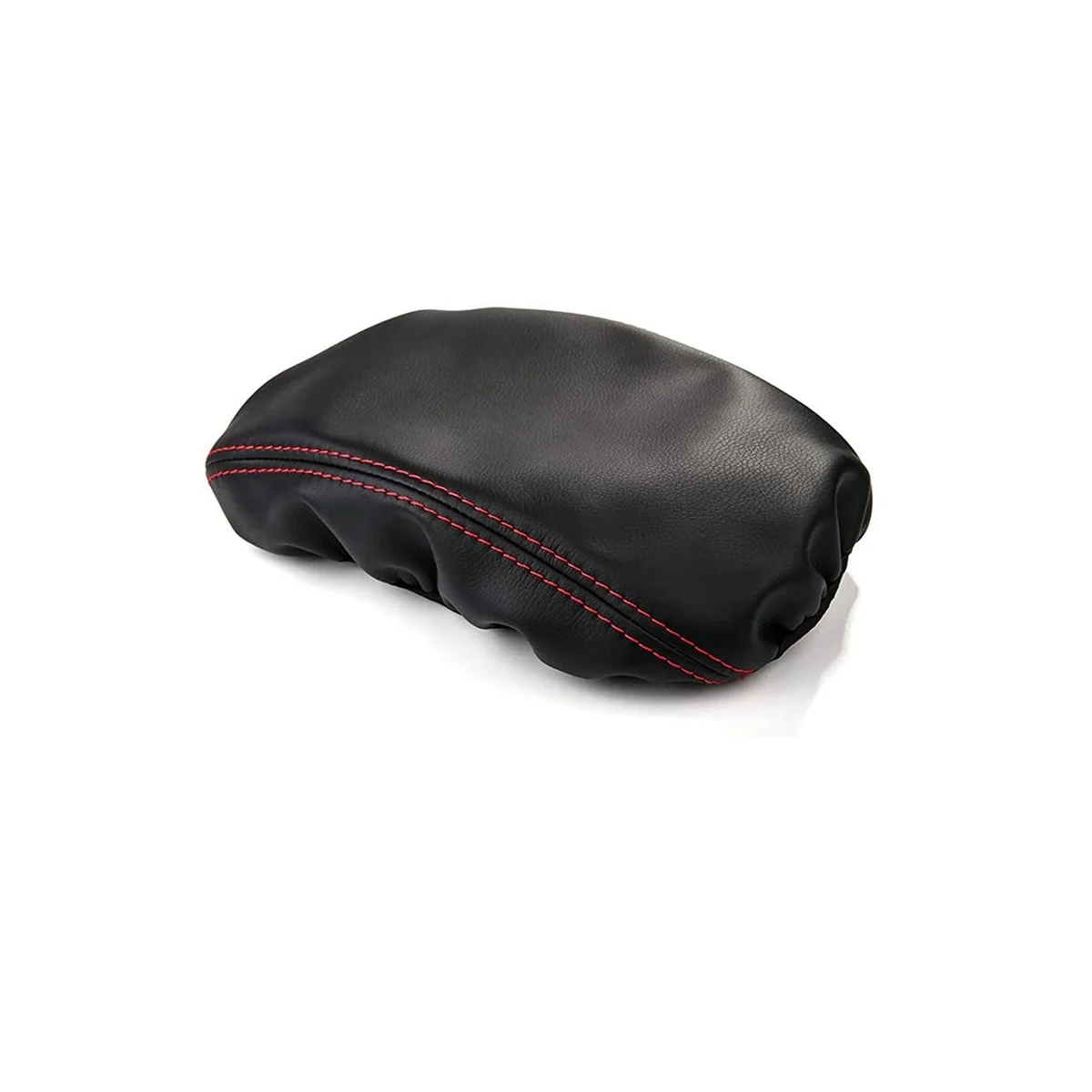 블랙 마이크로 화이버 가죽 인테리어 센터 컨트롤 팔걸이 박스 커버 트림, 11 세대 세단 2022 용