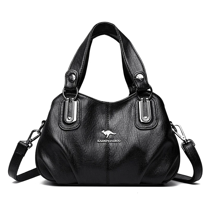thumbnail image 1 of Bolsos de mano de diseñador de alta calidad y gran capacidad de 3 capas, bolsos cruzados de cuero suave para mujer, bolsos de lujo para mujer, 1 of 5