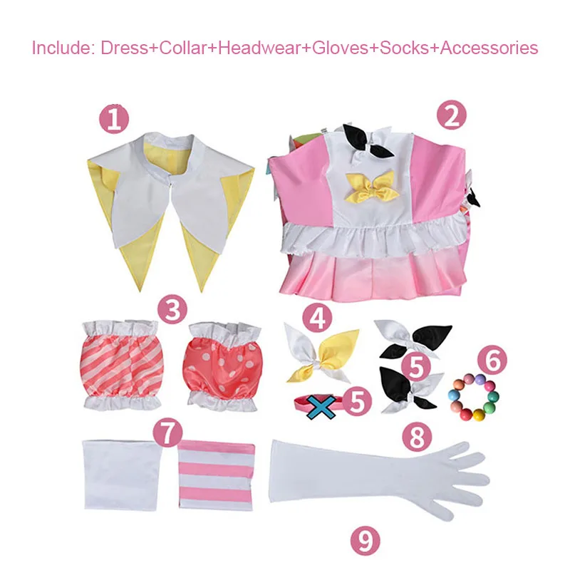 Project SEKAI: Wonderlands × Showtime: Otori Emu | Pink Cosplay Costume Set 29 Project SEKAI: COLORFUL STAGE! Ootori Emu Cosplay Costume for Women (Unofficial)