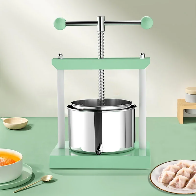 2L Manual stainless steel press grape fruit and vegetable press slag juice separation squeeze water commercial high-end juicer 6