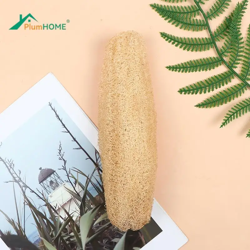 

Full Loofah Natural Exfoliating Biodegradable Loofah Sponge Cellulose Natural Shower Sponge Scrubber For Kitchen Bathroom