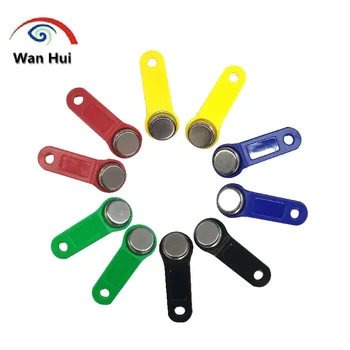 10Pcs iButton DS1990A TM1990A-F5 터치 메모리 카드 TM iButton 태그 전자 잠금 액세스 제어 도어에 대 한 핸들