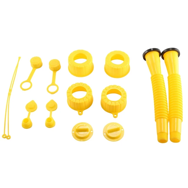 Gas Can Spout Replacement, Gas Can Nozzle,(1 Kit-Yellow) with 2