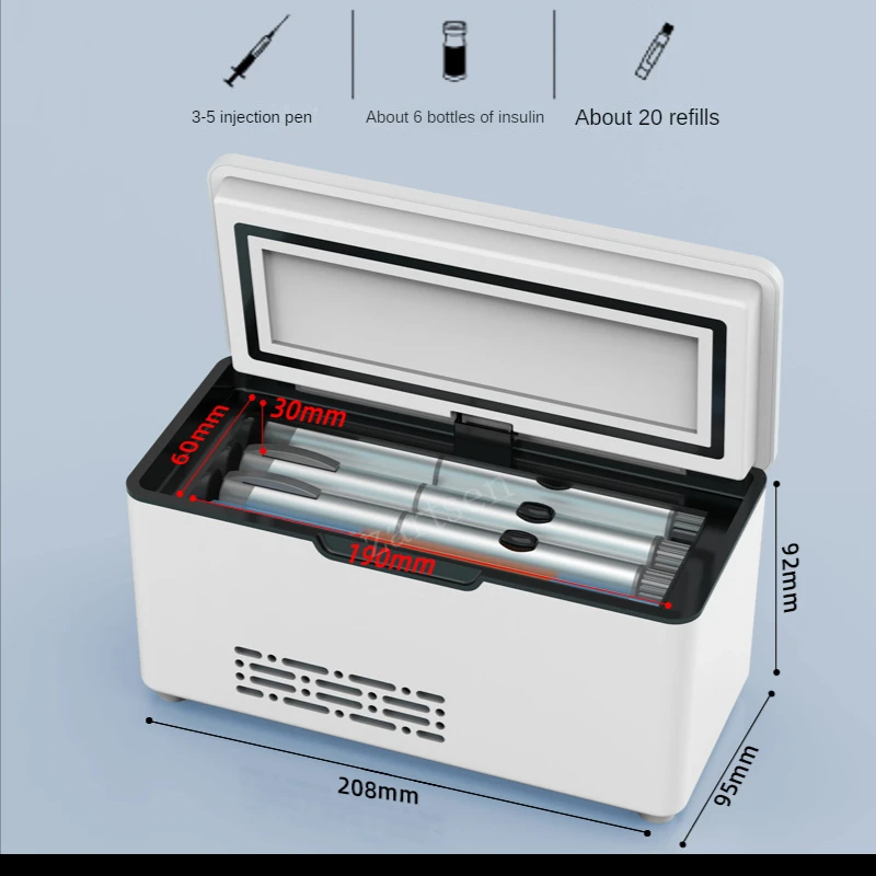 Insulin Small Refrigerator Portable Medicine Box Large Capacity Battery USB Car Home Pill Box Pill Refrigerated Incubator