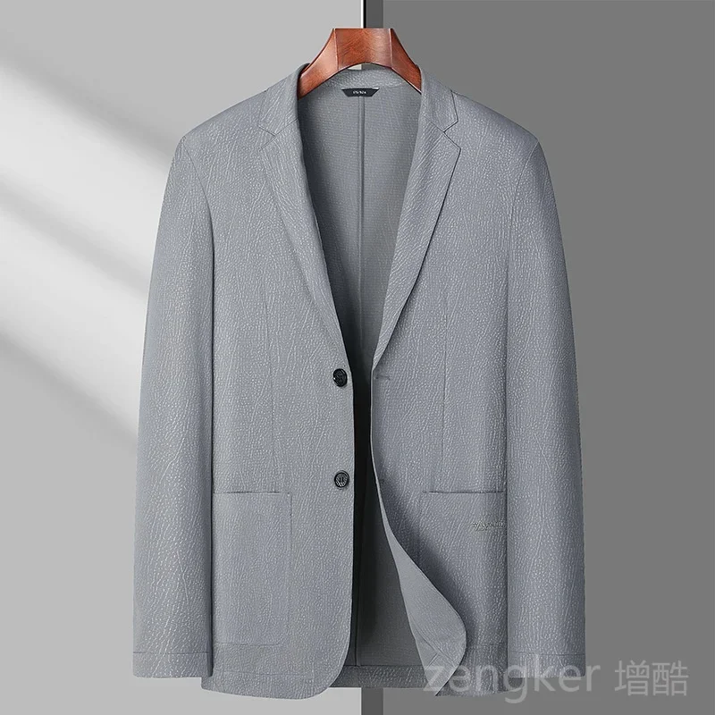 Summer Thin men blazer Ice Silk Breathable Stretch Casual Suit 7XL Plus Size Suit Jacket 8XL 6XL Lightweight blazers for men