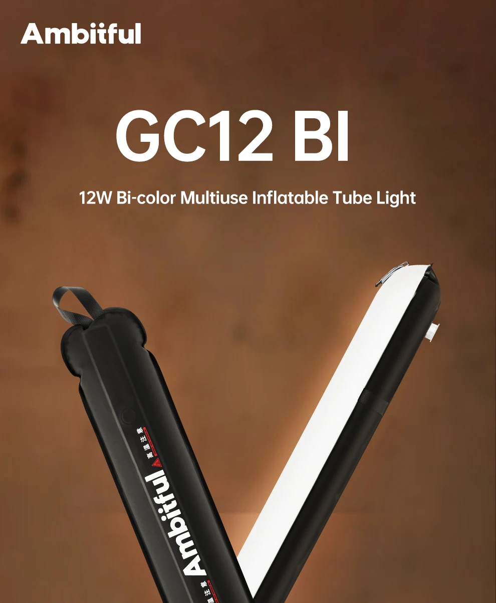 GC12 BI Gold Crow 12 Flexible Photography Lighting Air Light 2700K-6500K Portabl