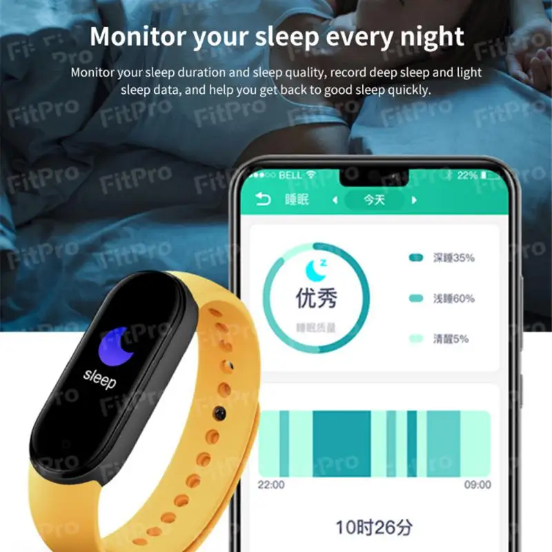 M7 Pulsera inteligente Bluetooth Llamada Reloj Monitoreo de la salud del  sueño Fitpro APP Reloj Wmkox8yii