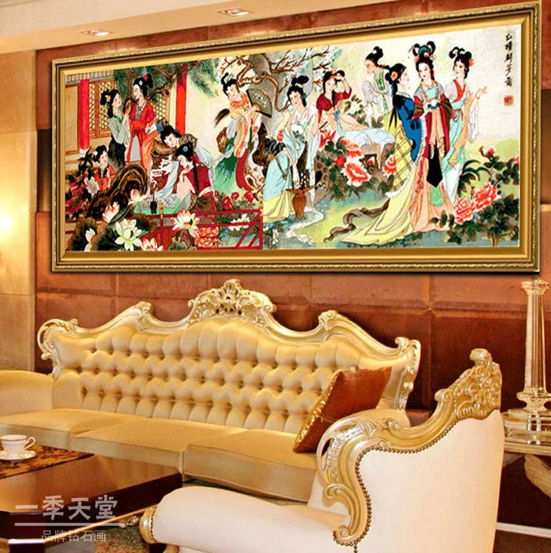Needlework,DIY Twelve Women Cross stitch,Sets For Embroidery kits Dream of Red Mansions Cross-Stitching,Living room Decro