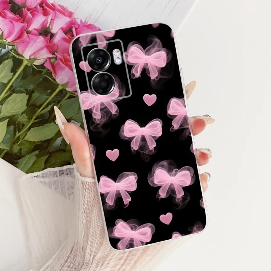 Stylish Flower Butterfly Soft Clear Silicone Phone Case Cover