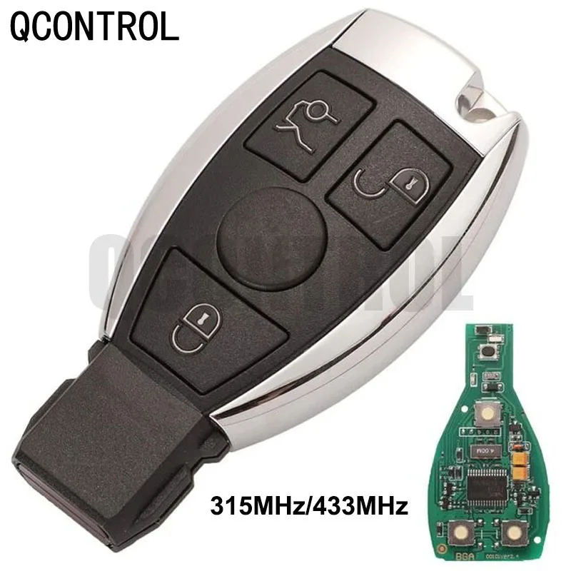 QCONTROL Smart Key work for Mercedes Benz Supports NEC and BGA type Car Remote Controller Year 2000 -