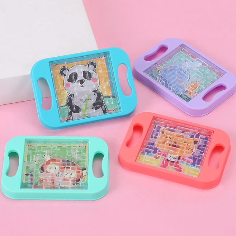 3pcs Mini Balance Maze Small Palm Ball Maze Balance Roller Children Educational Toys Kindergarten Gift Gift Birthday Party board game board game toy brain learning toys