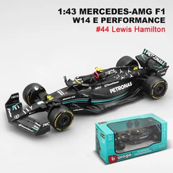 Bburago 1:43 F1 Racing Alloy Car Toy Collection (No.44 W14)