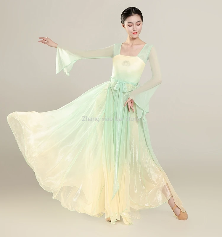 

Classical Dance Clothes Body Rhyme Saree Chinese Dance Floating Practice Costume Dance Performance Costumes Women Dresses