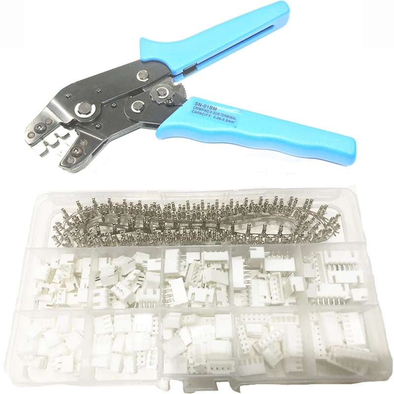 Conjunto de Conector do Cabo de Fio Macho e Fêmea Tomada Alicate Terminal Jst Xh2.54 xh 2.54 mm Ph2.0 Pin Pitch 460 Pcs
