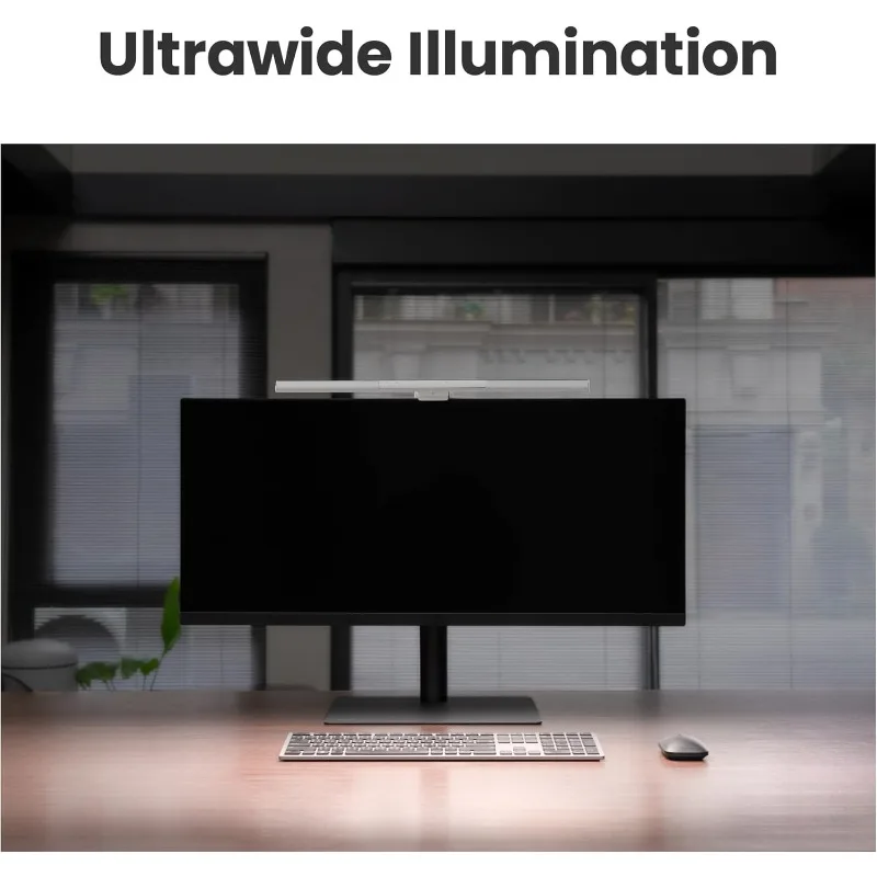 ScreenBar Pro LED Monitor Light (Black)/Ultrawide Illumination/Motion Sensor/Adjustable Brightness and Color Temperature/Ey 2