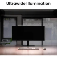 ScreenBar Pro LED Monitor Light (Black)/Ultrawide Illumination/Motion Sensor/Adjustable Brightness and Color Temperature/Ey 2