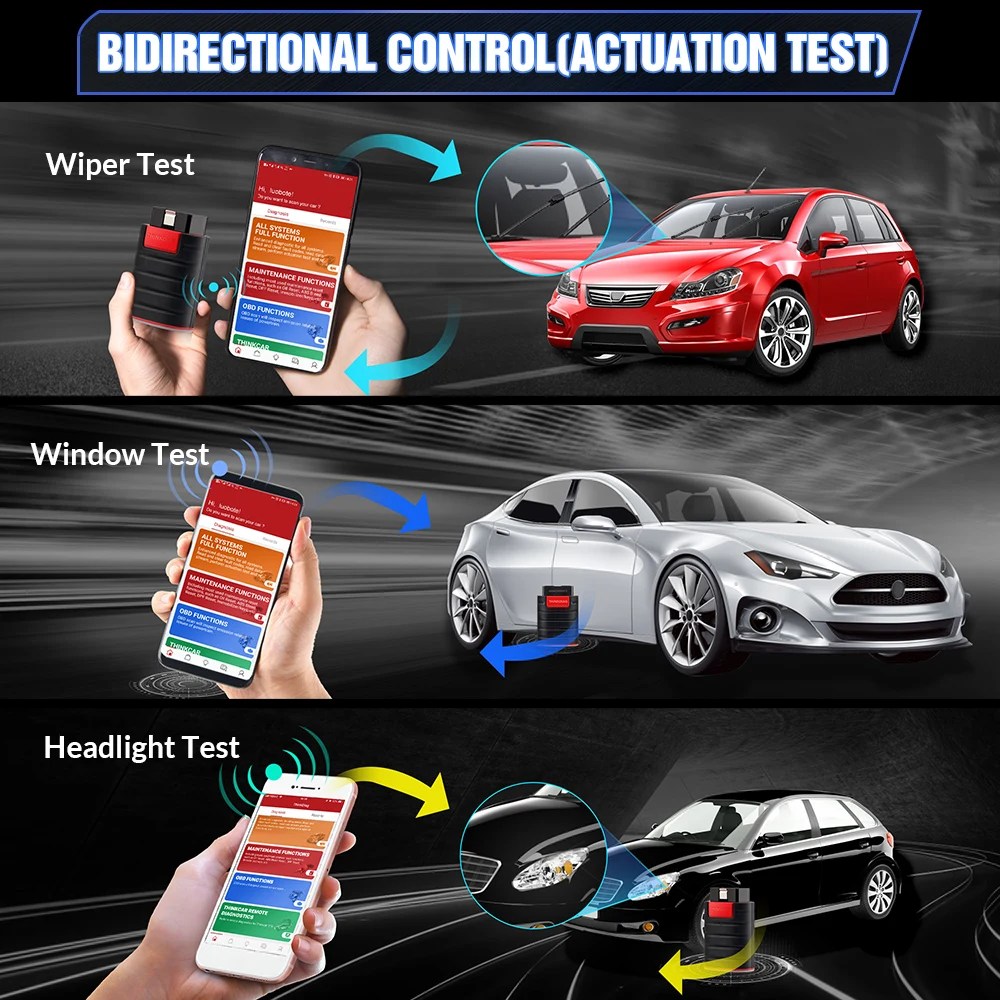 THINKCAR THINKDIAG Auto OBD2 Scanner 15 Reset Strumenti di scansione diagnostica per auto Tutti i sistemi Lettore di codici obd2 di controllo bidirezionale - immagine 3