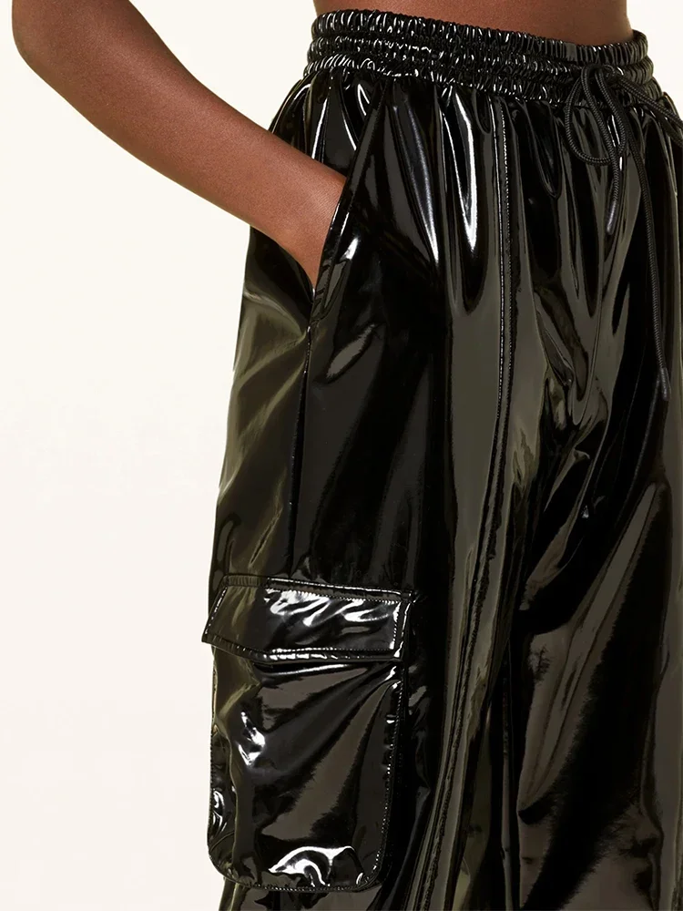 Kinder Tanzhose Metallic - Glänzende Hip Hop Hose Mit Elastischem Bund