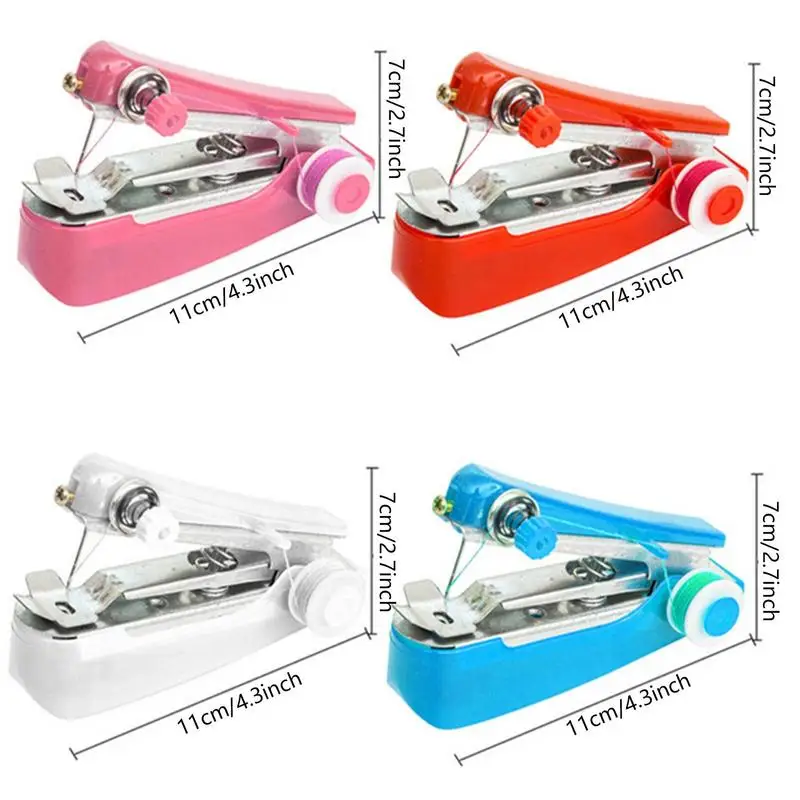 Máquina De Coser Portátil Manual Para Principiantes – Herramienta De Costura De Mano Para Telas, Cortinas Y Seda