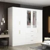 Armoire Wardrobe Closet Collection with Drawers & Hanging Rods, Closet Organizer, Armoire Wardrobes,Bedroom Funiture 1