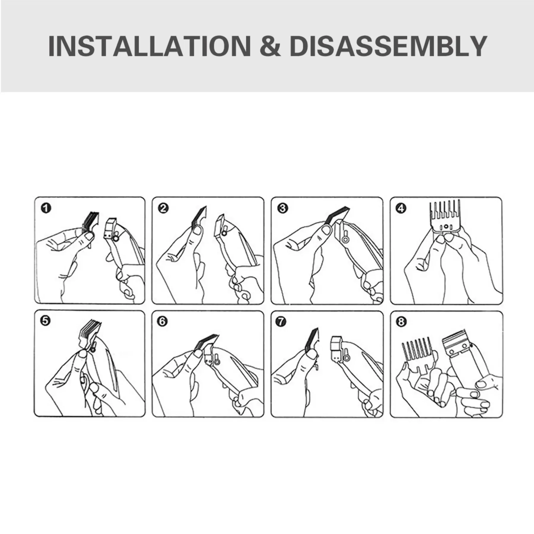 Accessories Universal Hair Clipper Guards 10Pcs Barber Professional Trimmer Attachment Limit Combs Replacement Guards Set