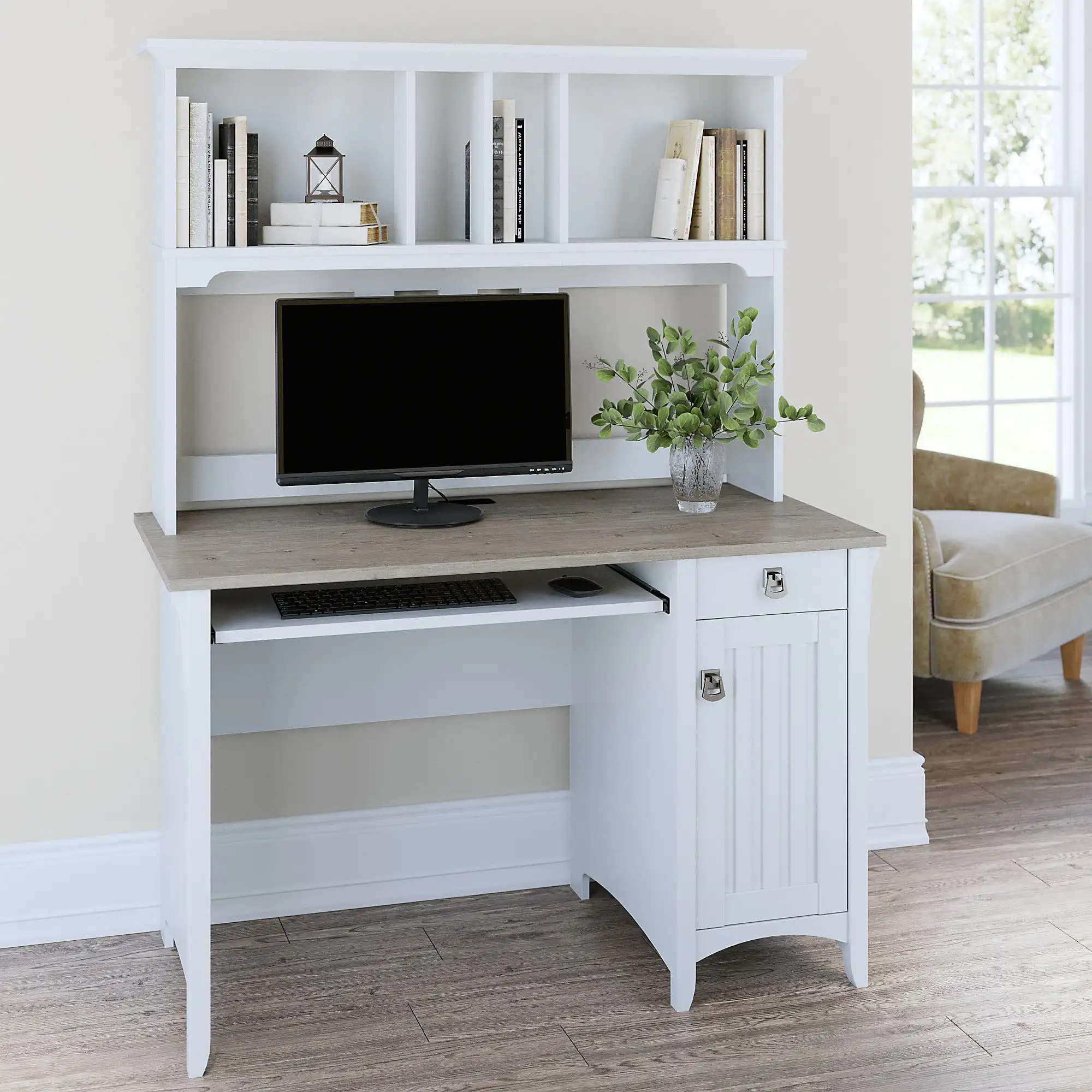 48 computer sale desk with hutch