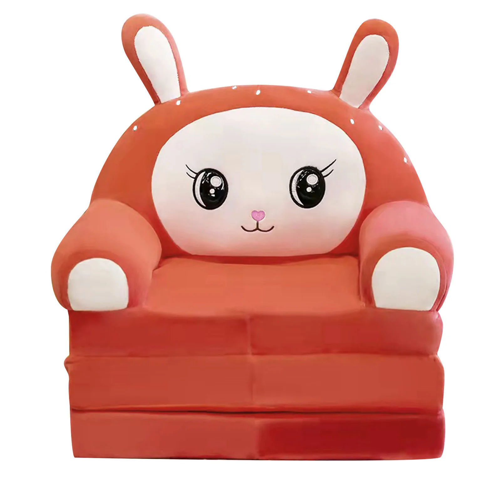 Plush Foldable Sofa Backrest Armchair Comfort Chair for Lovely Kids Gifts Bedroom No Liner Filler Lazy Folding Sofas Cover children sofa single sofa chair