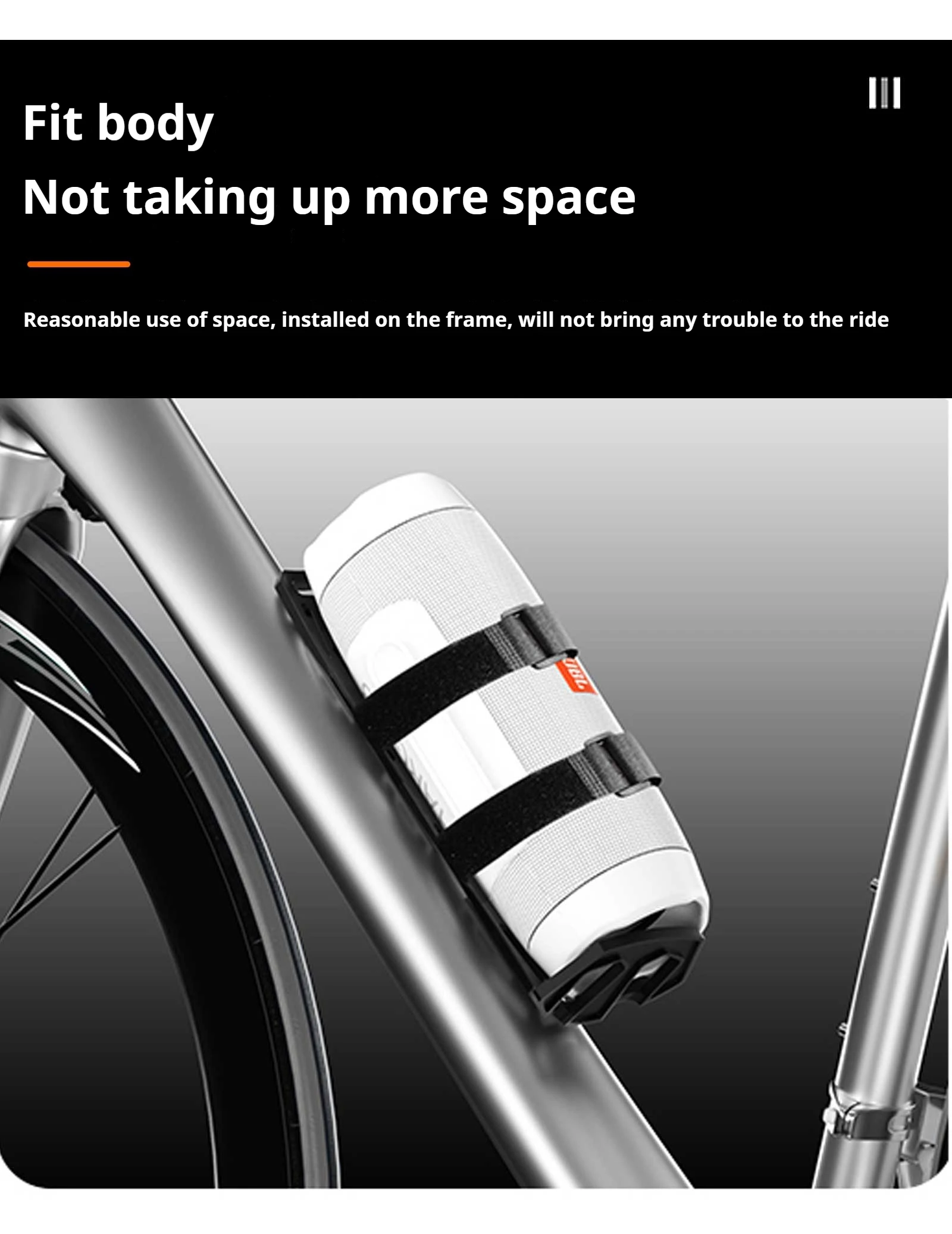 Enlee Fahrrad taschen halter einfach zu nnstall Fahrrad Audio Stand Flasche Vorderrad gabel Oberrohr halter Fahrrad taschen halterung – Detail 5