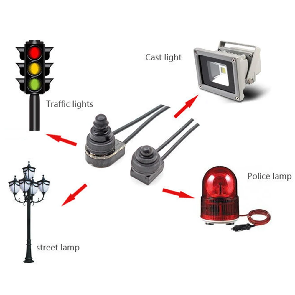 Ein-Aus-Schalter, Drucktastenschalter, rot/schwarz, Gummiabdeckung, robust, wasserdicht, mit Leitungen, Draht, 12 V, 250 V, 3 A, Bakelit-Basis, KP107 – Detail 18