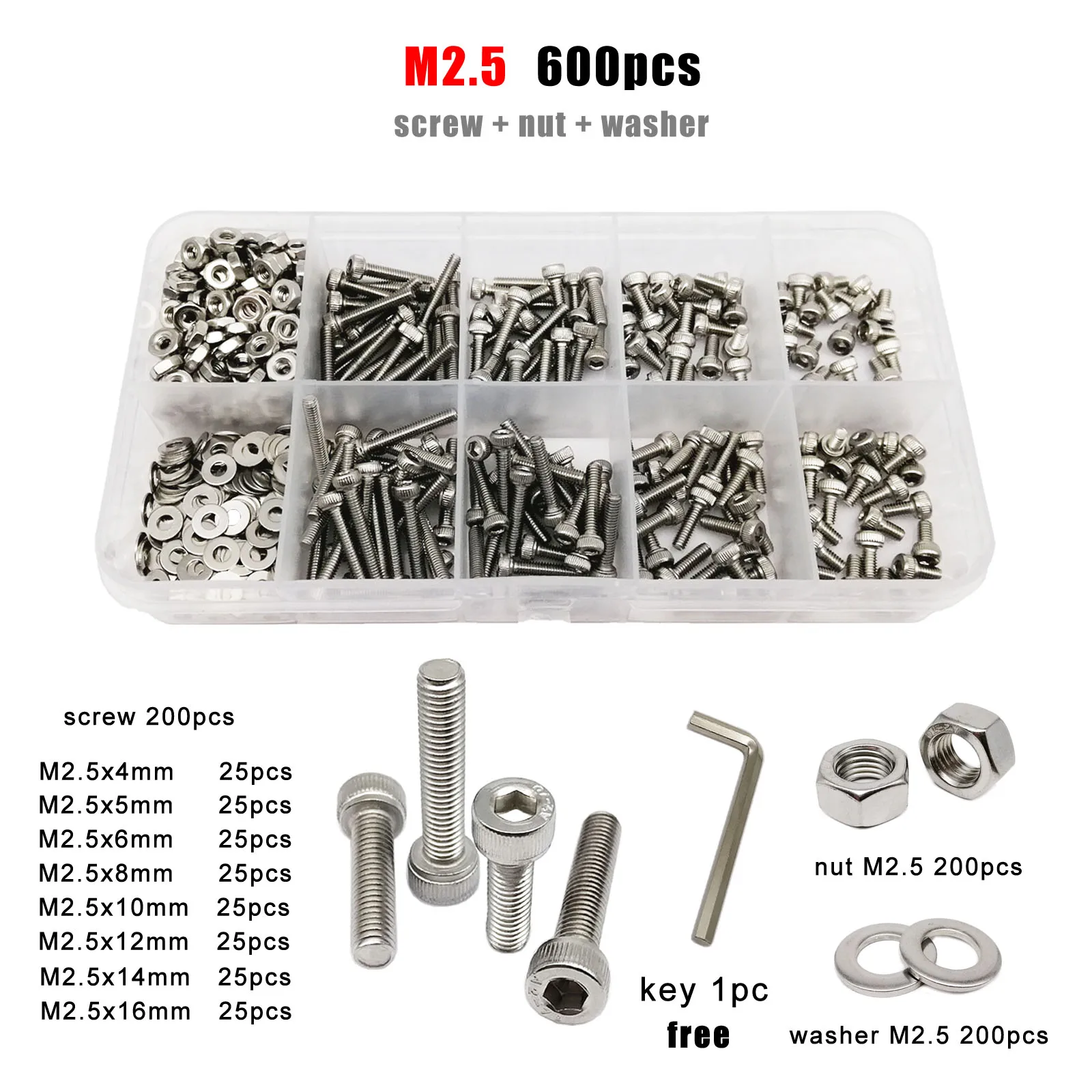 M2.5 600pcs