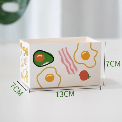 50pcs Disposable Food Wrapping Box Plastic Sandwich Container Egg Toast  Breakfast Packaging Boxes Restaurant Supply - AliExpress