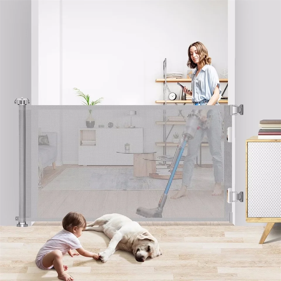 71 Inch Extra Wide Retractable Baby Safety Gate